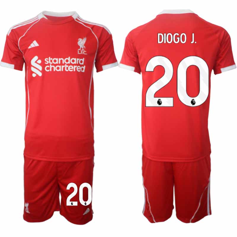 Köp Liverpool Herr Hemmatröja 2025/26 Diogo Jota 20 Fotbollsställ Kortärmad (+ Korta byxor) 1 Köp Liverpool Herr Hemmatröja 2025/26 Diogo Jota 20 Fotbollsställ Kortärmad (+ Korta byxor)