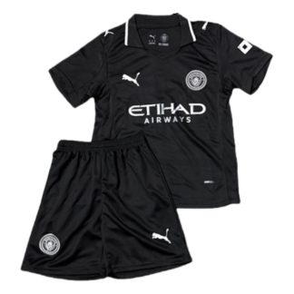 Manchester City Barn Bortatröja 2025/26 Kortärmad Fotbollsställ med Shorts