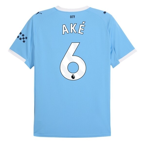 Manchester City Herr Hemmatröja 2025/26 Nathan Aké #6 Kortärmad Billig Fotbollströja 1 Manchester City Herr Hemmatröja 2025/26 Nathan Aké #6 Kortärmad Billig Fotbollströja