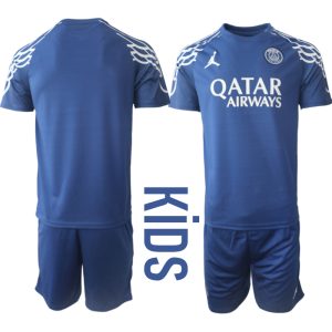 Paris Saint-Germain Barn Fjärdetröja 2024/25 PSG Jordan Fotbollsställ med Shorts