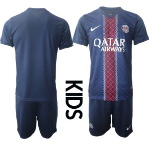 Paris Saint-Germain Hemmaställ Barn 2025/26 – Kortärmad Fotbollströja + Shorts