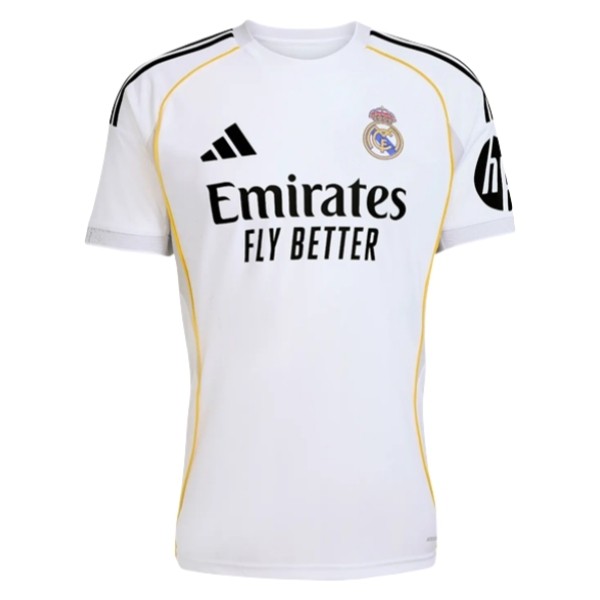 Real Madrid Herr Hemmatröja 2025/26 Kortärmad Billig Fotbollströja 1 Real Madrid Hemmatröja 2025/2026 Kortärmad Billig Fotbollströja