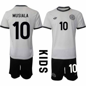 Köp Tyskland Barn Hemmatröja 2025/26 Jamal Musiala 10 Fotbollsställ Kortärmad (+ Korta byxor) – Tysklands 125-årsjubileumskit