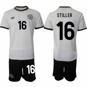 Köp Tyskland Herr Hemmatröja 2025/26 Angelo stiller 16 Fotbollsställ Kortärmad (+ Korta byxor) – Tysklands 125-årsjubileumskit