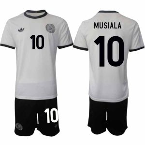 Köp Tyskland Herr Hemmatröja 2025/26 Jamal Musiala 10 Fotbollsställ Kortärmad (+ Korta byxor) – Tysklands 125-årsjubileumskit
