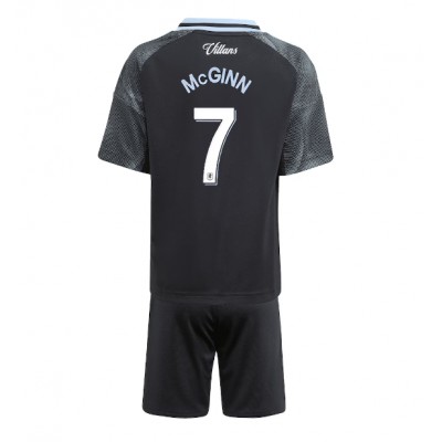 Aston Villa Barn Bortatröja 2025/26 John McGinn #7 Fotbollsställ med Shorts 1 Aston Villa 2025/26 Bortatröja Barn Set – John McGinn #7 Kortärmad Fotbollströja med Shorts