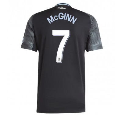 Aston Villa 2025/26 Bortatröja Herr John McGinn #7 Kortärmad Fotbollströja