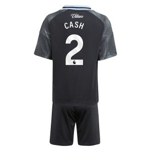 Aston Villa Barn Bortatröja 2025/26 Matty Cash #2 Fotbollsställ med Shorts