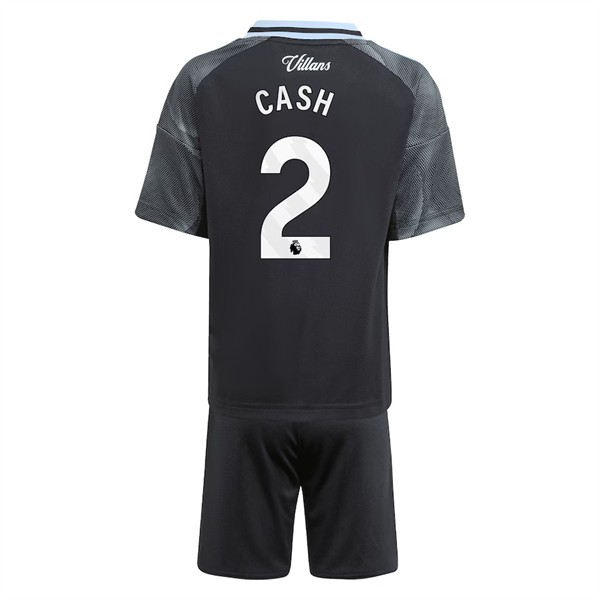 Aston Villa Barn Bortatröja 2025/26 Matty Cash #2 Fotbollsställ med Shorts 1 Aston Villa Barn Bortatröja 2025/26 Matty Cash #2 Fotbollsställ med Shorts