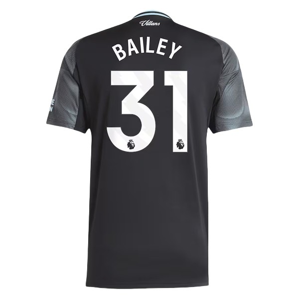 Aston Villa Herr Bortatröja 2025/26 Leon Bailey #31 Kortärmad Billig Fotbollströja 1 Aston Villa Herr Bortatröja 2025/26 Leon Bailey #31 Kortärmad Billig Fotbollströja