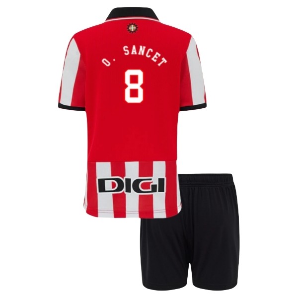 Athletic Bilbao Barn Hemmatröja 2025/26 Oihan Sancet #8 Fotbollsställ med Shorts 1 Athletic Bilbao Barn Hemmatröja 2025/26 Oihan Sancet #8 Fotbollsställ med Shorts