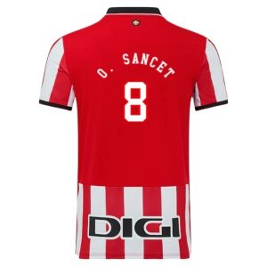 Athletic Bilbao Herr Hemmatröja 2025/26 Oihan Sancet #8 Kortärmad Billig Fotbollströja