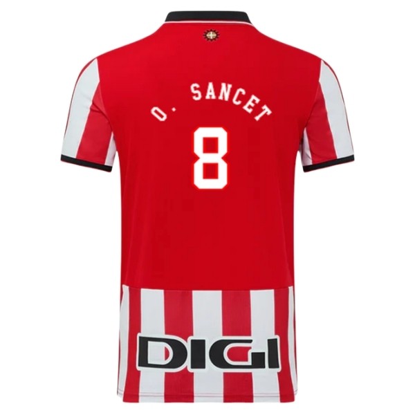 Athletic Bilbao Herr Hemmatröja 2025/26 Oihan Sancet #8 Kortärmad Billig Fotbollströja 1 Athletic Bilbao Herr Hemmatröja 2025/26 Oihan Sancet #8 Kortärmad Billig Fotbollströja