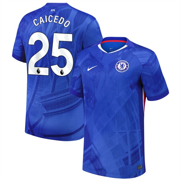 Chelsea Herr Hemmatröja 2025/26 Moisés Caicedo #25 Kortärmad Billig Fotbollströja