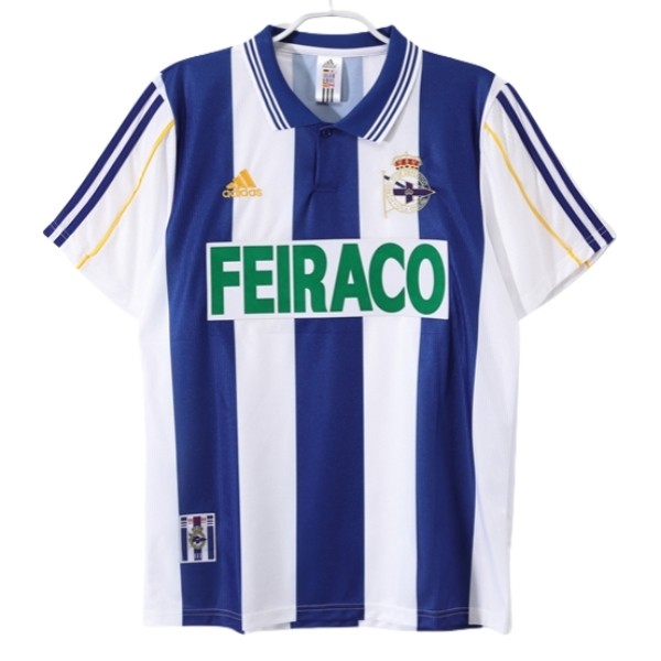 Deportivo de La Coruña Hemmatröja Retro 1999-2000 Kortärmad Billig Fotbollströja 1 Deportivo de La Coruña Hemmatröja Retro 1999-2000 Kortärmad Billig Fotbollströja