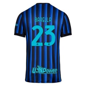 Inter Milan Herr Hemmatröja 2025/26 Nicolò Barella #23 Kortärmad Billig Fotbollströja