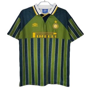 Inter Milan Tredjetröja Retro 1995-1996 Kortärmad Billig Fotbollströja