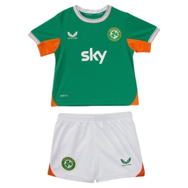 Irland Barn Hemmatröja 2025/26 Fotbollsställ med Shorts 1 Irland Barn Hemmatröja 2025/26 Fotbollsställ med Shorts