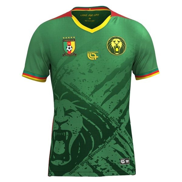 Kamerun Herr Hemmatröja 2025/26 Kortärmad Billig Fotbollströja 1 Kamerun Herr Hemmatröja 2025/26 Kortärmad Billig Fotbollströja