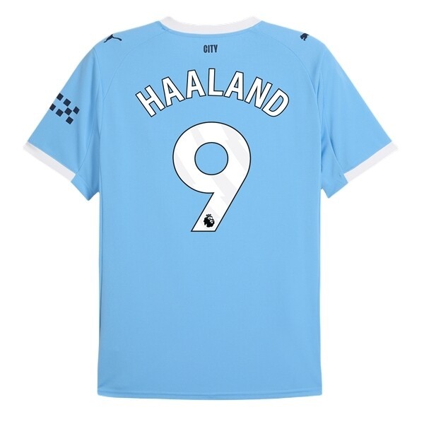 Manchester City Herr Hemmatröja 2025/26 Erling Haaland #9 Kortärmad Billig Fotbollströja 1 Manchester City Herr Hemmatröja 2025/26 Erling Haaland #9 Kortärmad Billig Fotbollströja