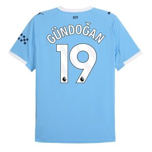 Manchester City Herr Hemmatröja 2025/26 Ilkay Gündoğan #19 Kortärmad Billig Fotbollströja
