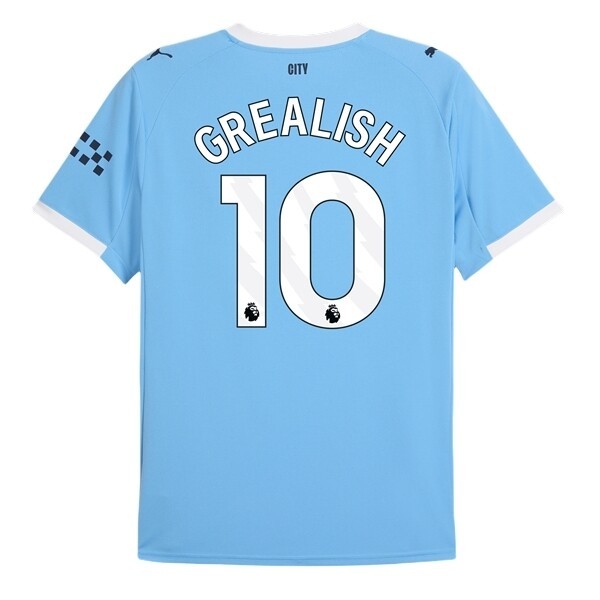 Manchester City Herr Hemmatröja 2025/26 Jack Grealish #10 Kortärmad Billig Fotbollströja 1 Manchester City Herr Hemmatröja 2025/26 Jack Grealish #10 Kortärmad Billig Fotbollströja