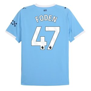Manchester City Herr Hemmatröja 2025/26 Phil Foden #47 Kortärmad Billig Fotbollströja