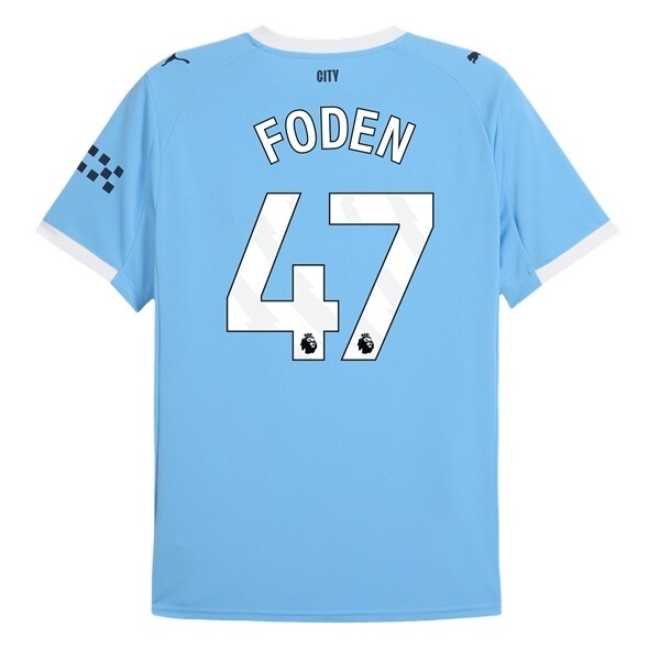 Manchester City Herr Hemmatröja 2025/26 Phil Foden #47 Kortärmad Billig Fotbollströja Manchester City Herr Hemmatröja 2025/26 Phil Foden #47 Kortärmad Billig Fotbollströja