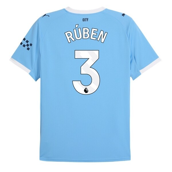 Manchester City Herr Hemmatröja 2025/26 Ruben Dias #3 Kortärmad Billig Fotbollströja 1 Manchester City Herr Hemmatröja 2025/26 Ruben Dias #3 Kortärmad Billig Fotbollströja