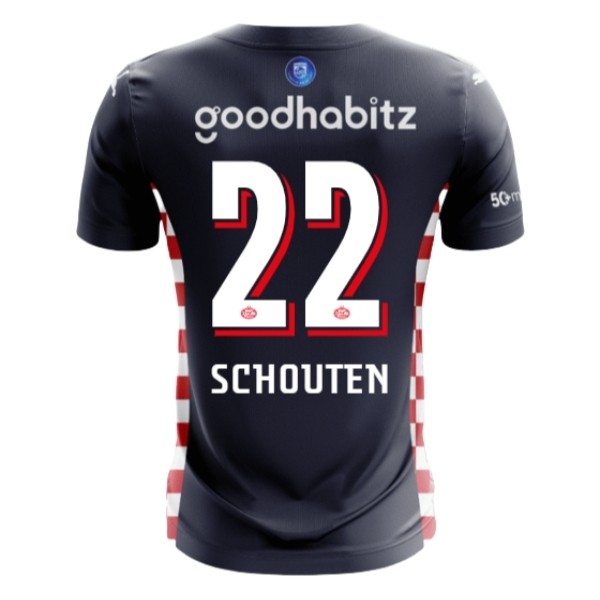 PSV Eindhoven Herr Bortatröja 2025/26 Jerdy Schouten #22 Kortärmad Billig Fotbollströja 1 PSV Eindhoven Herr Bortatröja 2025/26 Jerdy Schouten #22 Kortärmad Billig Fotbollströja