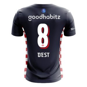 PSV Eindhoven Herr Bortatröja 2025/26 Sergiño Dest #8 Kortärmad Billig Fotbollströja