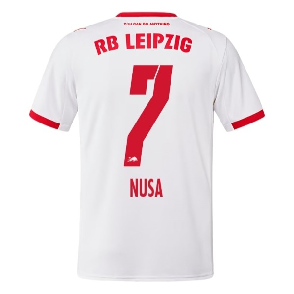 RB Leipzig Herr Hemmatröja 2025/26 Antonio Nusa #7 Kortärmad Billig Fotbollströja 1 RB Leipzig Herr Hemmatröja 2025/26 Antonio Nusa #7 Kortärmad Billig Fotbollströja