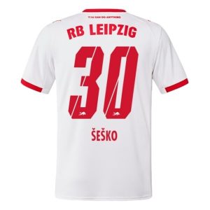 RB Leipzig Herr Hemmatröja 2025/26 Benjamin Šeško #30 Kortärmad Billig Fotbollströja