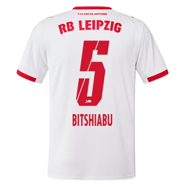 RB Leipzig Herr Hemmatröja 2025/26 El Chadaille Bitshiabu #5 Kortärmad Billig Fotbollströja 1 RB Leipzig Herr Hemmatröja 2025/26 El Chadaille Bitshiabu #5 Kortärmad Billig Fotbollströja