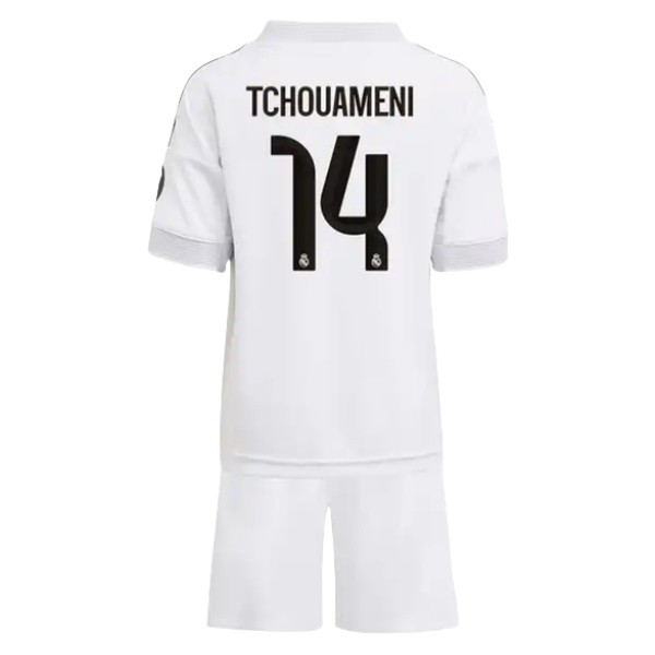 Real Madrid Barn Hemmatröja 2025/26 Aurélien Tchouaméni #14 Fotbollsställ med Shorts 1 Real Madrid Barn Hemmatröja 2025/26 Aurélien Tchouaméni #14 Fotbollsställ med Shorts
