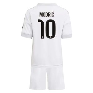 Real Madrid Barn Hemmatröja 2025/26 Luka Modrić #10 Fotbollsställ med Shorts