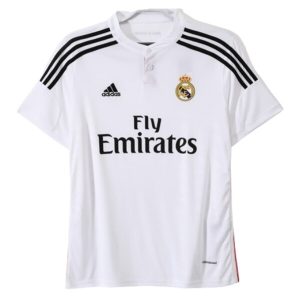 Real Madrid Hemmatröja Retro 2014-2015 Kortärmad Billig Fotbollströja
