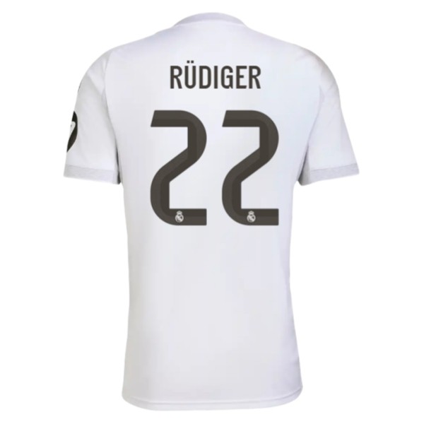 Real Madrid Herr Hemmatröja 2025/26 Antonio Rüdiger #22 Kortärmad Billig Fotbollströja 1 Real Madrid Herr Hemmatröja 2025/26 Antonio Rüdiger #22 Kortärmad Billig Fotbollströja
