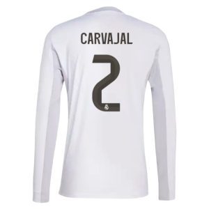 Real Madrid Herr Hemmatröja 2025/26 Daniel Carvajal #2 Långärmad Billig Fotbollströja