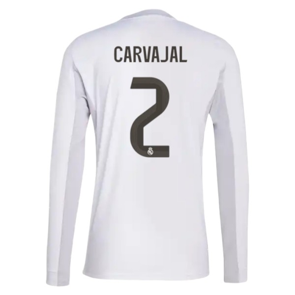 Real Madrid Herr Hemmatröja 2025/26 Daniel Carvajal #2 Långärmad Billig Fotbollströja