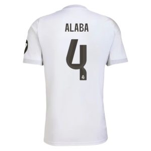 Real Madrid Herr Hemmatröja 2025/26 David Alaba #4 Kortärmad Billig Fotbollströja