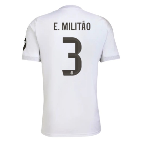 Real Madrid Herr Hemmatröja 2025/26 Éder Militão #3 Kortärmad Billig Fotbollströja 1 Real Madrid Herr Hemmatröja 2025/26 Éder Militão #3 Kortärmad Billig Fotbollströja