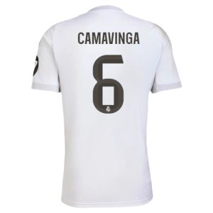Real Madrid Herr Hemmatröja 2025/26 Eduardo Camavinga #6 Kortärmad Billig Fotbollströja