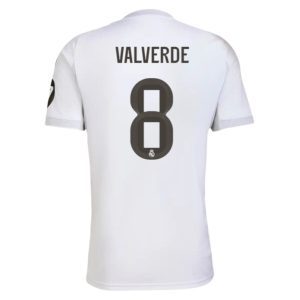 Real Madrid Herr Hemmatröja 2025/26 Federico Valverde #8 Kortärmad Billig Fotbollströja