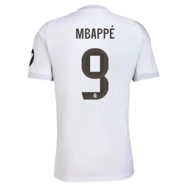 Real Madrid Herr Hemmatröja 2025/26 Kylian Mbappé #9 Kortärmad Billig Fotbollströja 1 Real Madrid Herr Hemmatröja 2025/26 Kylian Mbappé #9 Kortärmad Billig Fotbollströja