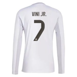 Real Madrid Herr Hemmatröja 2025/26 Vinicius Junior #7 Långärmad Billig Fotbollströja