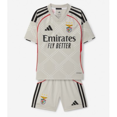 SL Benfica Barn Bortatröja 2025/26 Fotbollsställ med Shorts 1 SL Benfica 2025/26 Bortatröja Barn Set – Kortärmad Fotbollströja med Shorts