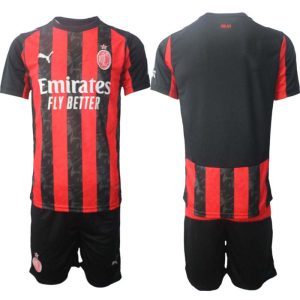 AC Milan Hemmaställ Herr 2025/26 – Kortärmad Fotbollströja + Shorts