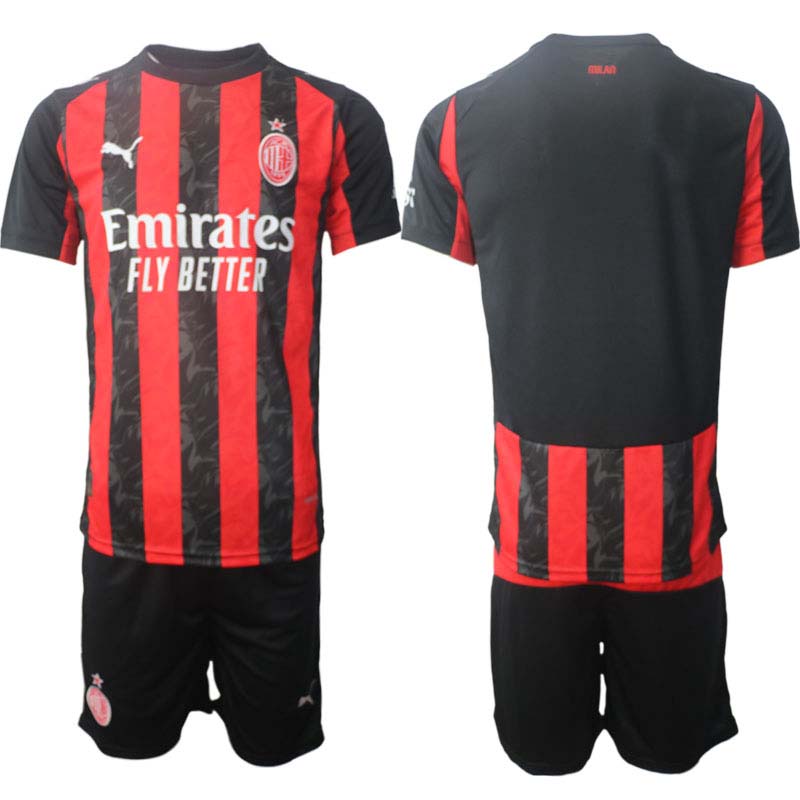 AC Milan Hemmaställ Herr 2025/26 – Kortärmad Fotbollströja + Shorts 1 AC Milan Hemmaställ Herr 2025/26 – Kortärmad Fotbollströja + Shorts
