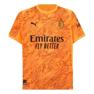AC Milan Herr Målvakt Bortatröja 2025/26 Orange Kortärmad Fotbollströja